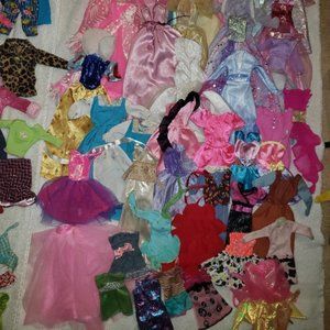 Huge Barbie Clothes Lot